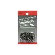 Moore Thumb Tack Decorative Nickel 60pc