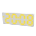 thumbnail image 2 of Reloj despertador digital con brillo ajustable, números amarillos brillantes, reloj electrónico LCD de escritorio con pantalla de temperatura, 2 of 14