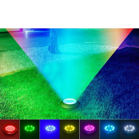 

Krqap Solar Lights Solar Ground Lights Outdoor With 16 Leds Multi-Color Auto-Changing Solar Outdoor Lights Waterproof Solar Garden Lights For Pathways Garden Yard Patio Lawns