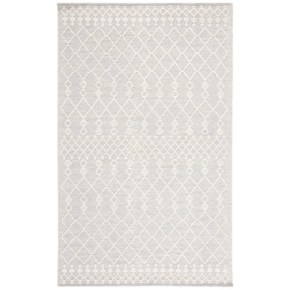 SAFAVIEH Natura Clive Geometric Area Rug, Ivory/Grey, 5' x 8'