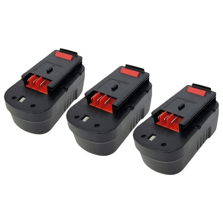 

18V Replace for Black and Decker Grasshog Battery NST2118 NST2018 HPB18 3Pack