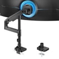 thumbnail image 1 of ARES WING Single Monitor Arm Desk Mount for 17-49 Inch Ultrawide Monitors, Heavy Duty Single Monitor Arm Holds 44 lbs, Full Motion Gas Spring Vertica, 1 of 9