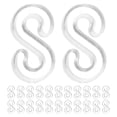 thumbnail image 1 of Miangastore 1000Pcs Plastic Band Clips Multi-Function Clips S-Shaped Plastic Clips Practical S Clips for Rubber Band, 1 of 9