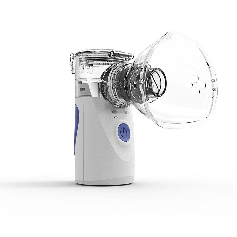 Portable Inhaler Machine Mini Handheld Steam Humidifier Vaporizer Cool Mist Travel Inhaler for Adults & Kids Gray Light Blue