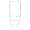 thumbnail image 1 of Sterling Silver Multi Strand Herringbone Necklace, 18", 1 of 1