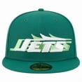 thumbnail image 2 of Men's New Era Green New York Jets Tri-Hit 59FIFTY Fitted Hat, 2 of 5