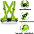 thumbnail image 4 of HANCELANT 2 Piece Adjustable Safety Security High Visibility Reflective Vest Gear Stripes Jacket, 4 of 7