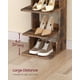 thumbnail image 4 of Estante para zapatos VASAGLE de 7 niveles vertical con ganchos, color marrón rústico, 4 of 8