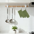 thumbnail image 2 of Unique Bargains Pot Holders Heat Resistant Kitchen Gloves Army Green 4.7x13.8inch, 2 of 7