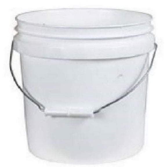 Leaktite 002G01WH200 2-Gallon White Plastic Industrial Pail Bucket - Quantity of 8