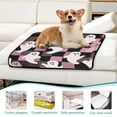 thumbnail image 5 of Washable Pet Pee Pads with Super Absorbent Reusable Training Pads for Dogs & Cats Pink and Black Cartoon Ghosts, 5 of 6