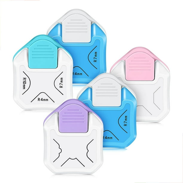 5 Pieces 3 in 1 Corner Rounder Paper Punch Corner Cutter for Paper