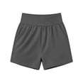 thumbnail image 3 of Asxite Womens Shorts Running Workout Overlap High Waisted Pockets Breathable Stretchy Summer, 3 of 3