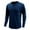 Blue, variant on LYXSSBYX Men's Performance Long Sleeve Shirt Moisture Wicking Crew T-Shirt Beefy Muscle Basic Solid Pure Color Blouse Tee Top