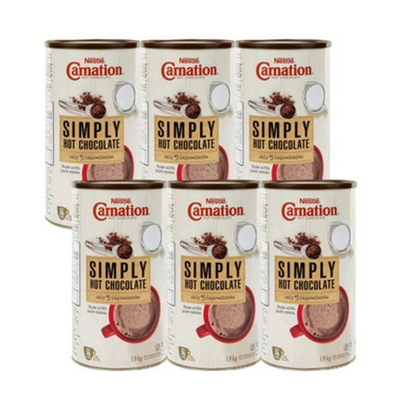 Nestle Carnation Simply Chocolat Chaud 1.9 kg/4.18 Lbs (6/caisse)