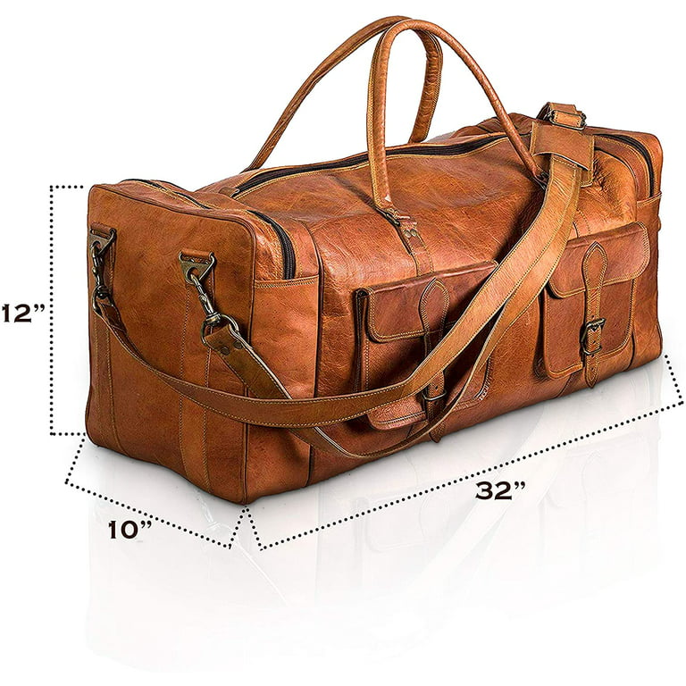 KPL Large 32 inch duffel bags for men holdall leather