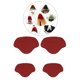 thumbnail image 3 of Plantillas de agarre rápido para talón Sunnimix Inserciones de cojín rojo, 3 of 8