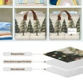 thumbnail image 4 of Yayeee Foldable Storage Basket for Shelves with Handles Set of 2 Waterproof Cloth Bins, Cartoon Christmas Trees, 4 of 7