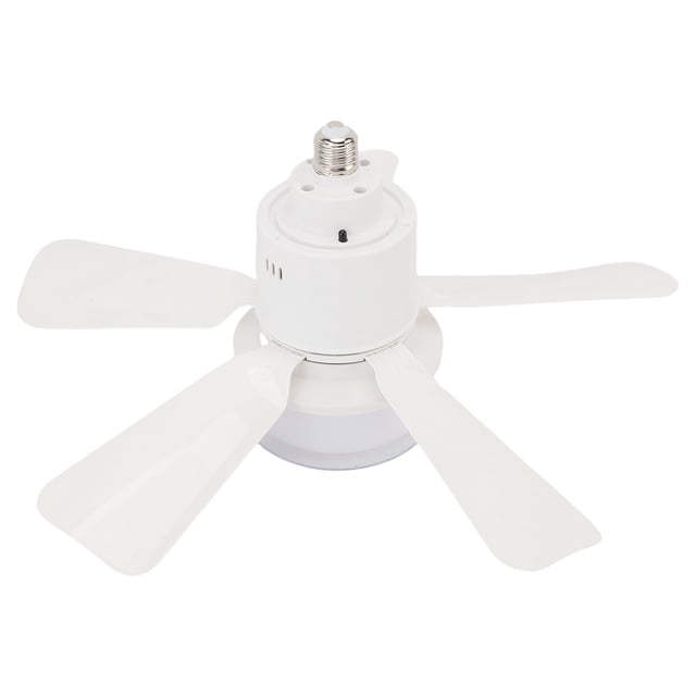 Ceiling Fan with Lights, Timer Function Screw in E26 Base Ceiling Fan in Light for Bedroom Garage Kitchen Bathroom Living Room