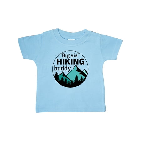

Inktastic Big Sis Hiking Buddy with Mountains and Trees Gift Baby Boy or Baby Girl T-Shirt