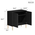 thumbnail image 2 of Boyel Living Buffet 2 Portes Rangement Cuisine, Armoire Moderne Console, Buffet pour Salon, Noir, 2 of 10