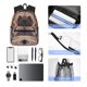 thumbnail image 4 of Disketp Pug dog Yoga Mochila Ligera Clásica con Múltiples Bolsillos, Mochila Casual para Hombre y Mujer, Ideal para Escuela, Trabajo y Viajes, 4 of 6