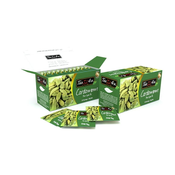 Tea4U Cardamom Black Tea Bags - Original Ceylon Tea
