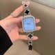 thumbnail image 2 of Adecuado para Apple Watch, Apple Watch SE1-8 Generación, correa de metal con trébol de diamantes de moda, 2 of 6
