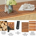 thumbnail image 6 of Costway 7PCS Patio Rattan Dining Set W/ Cushion Umbrella Hole Navy, 6 of 8