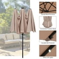 thumbnail image 5 of Autlaycil 13ft Solar Patio Umbrella with 36 Solar Powered LED Lights and Crank System for Garden, Deck, Poolside, Outdoor - Beige, 5 of 7