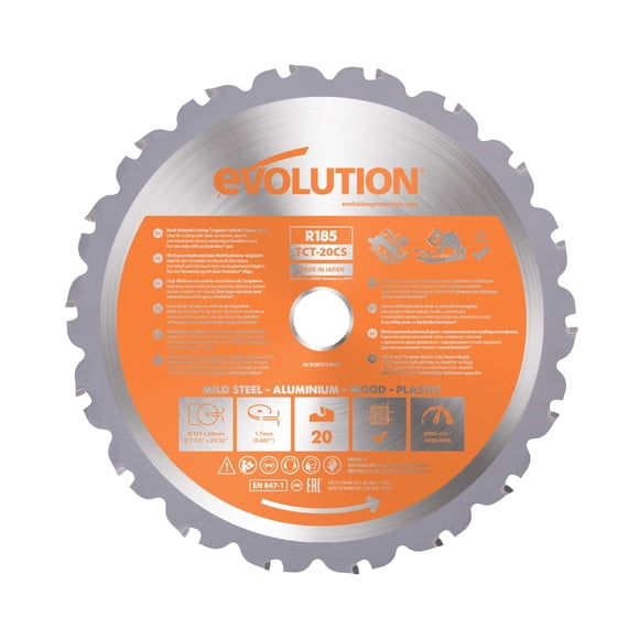 Hoja de sierra EVOLUTION RAGEBLADE 18,4 cm multiusos