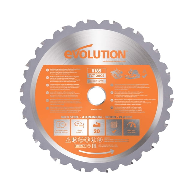 Hoja de sierra EVOLUTION RAGEBLADE 18,4 cm multiusos