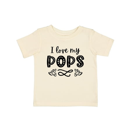 

Inktastic I Love My Pops with Hearts Gift Baby Boy or Baby Girl T-Shirt