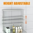 thumbnail image 4 of EastVita Stainless Steel Overshelf Shelves for Work & Prep Table 12"x 48",2 Tier Double Deck Overshelf with Adjustable Shelf, Commercial Countertop Shelf, 4 of 7