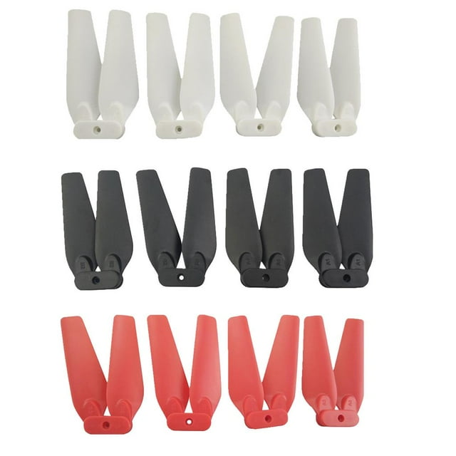 12 piezas de accesorios de hélice de hoja de cuadricóptero plegable para E58 S168 JY019 RC piezas de repuesto Baoblaze Propulsor de hélice RC Drone
