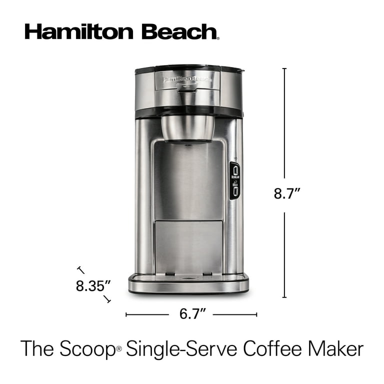 Hamilton Beach The Scoop Single Serve Coffee Maker Unboxing, Use