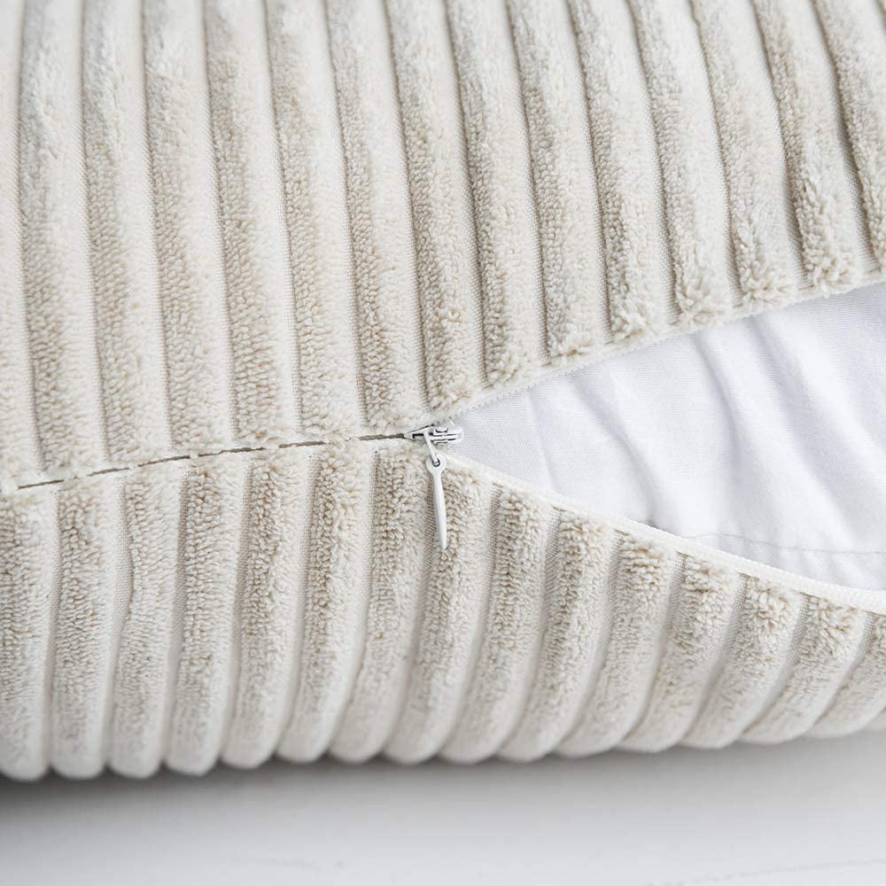Premier Comfort Parker – Coperta Plaid In Velluto A Coste (Corduroy) Avorio – 152x178 Cm – Morbida E Calda, Alternativa Al Piumino