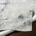 thumbnail image 5 of Uttermost Paoli 108x147" Modern Viscose Fabric Rug in Light Gray/Charcoal, 5 of 6