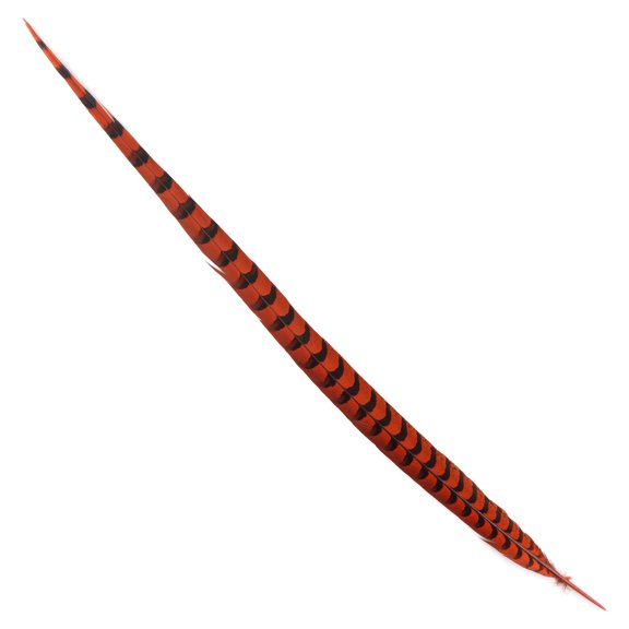 ZUCKER® 1 pc 30-40" (76-101 cm) Orange Dyed Pheasant Tail Feather Wedding Decor