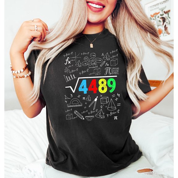 Square Root 4489 Shirt, 6 7 Tshirt, Pi Numbers Tee, Teachers, Trendy Root Numbers Shirt, Six Seven Solution T-shirt, F3236