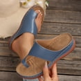 thumbnail image 6 of Willtoo Women's Orthopedic Wedge Sandals 2026 Comfortable Summer Slippers with Massage Insole Casual Beach Flip Flops, 6 of 6