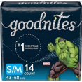 thumbnail image 2 of Huggies GoodNites Youth Pants for Boys S/M (Pack of 5), 2 of 2