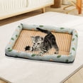 thumbnail image 5 of Pet Bed Cartoon Cute Animal Fruit Print - Large Space Dog Sleeping Bed - Soft Cooling Summer Small Medium Large Dogs Cat Pad Mat, 5 of 8