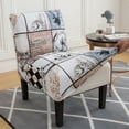 thumbnail image 5 of KBOOK Armless Accent Chair Cover Slipcover Printed Stretch Accent Chair Slipcover for Living Room, 5 of 6