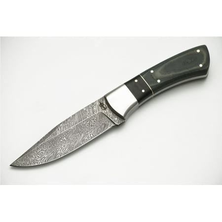 BucknBear Custom Handmade Damascus Fixed Blade Hunting Knife (G10