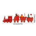 thumbnail image 4 of Hbdhejl Christmas Wooden Mini Train Decorations Solid Wood Christmas Train Cabinet Table Decorations, 4 of 8