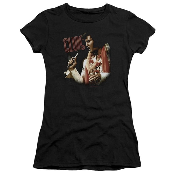 Elvis Presley Soulful Premium Junior Women's T-Shirt Black