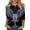 Black, variant on 250th Anniversary Women's Casual 3/4 Sleeve T-Shirt 250 Years of Freedom Shirt American Flag Patriotic Clothes