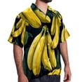 thumbnail image 2 of Banana Men's Short Sleeve Casual Printed Button Down Beach Shirt Summer Unisex Top, 2 of 6