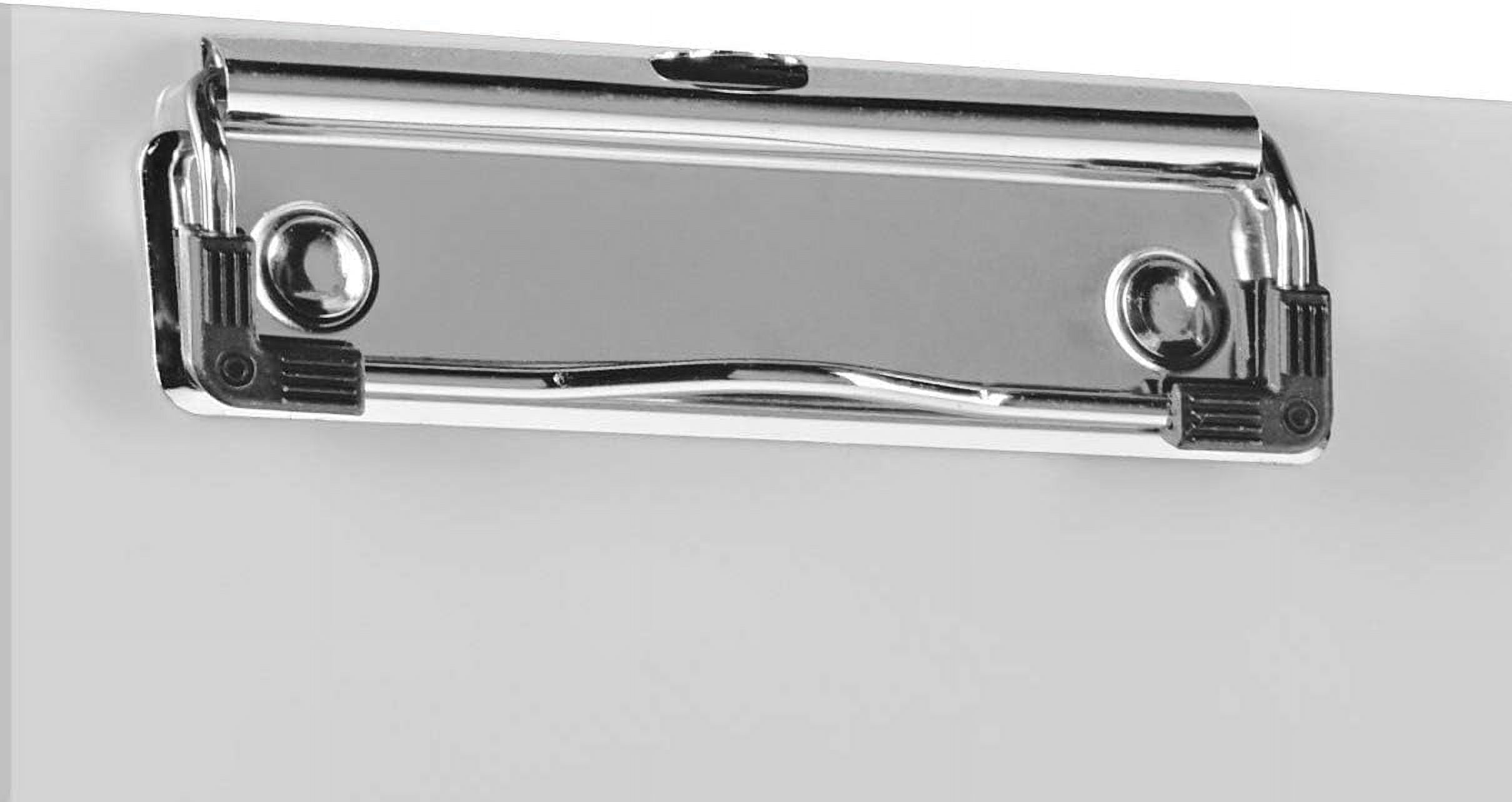 Acrimet Clipboard Memo Size A5 (9 1/4” x 6 5/16”) Low Profile Clip (Plastic) (Clear Crystal Color) (6 Pack)